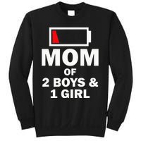 Mom Of 2 1 Girl Clothing Mother Wife Sweatshirt