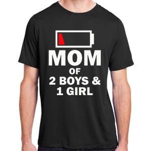 Mom Of 2 1 Girl Clothing Mother Wife Adult ChromaSoft Performance T-Shirt