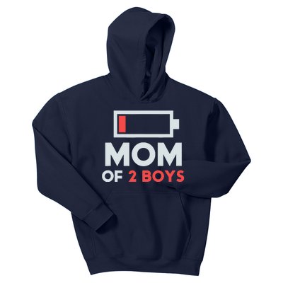 Mom of 2 Boy Gift from Son Mothers Day Birthday Wo Kids Hoodie