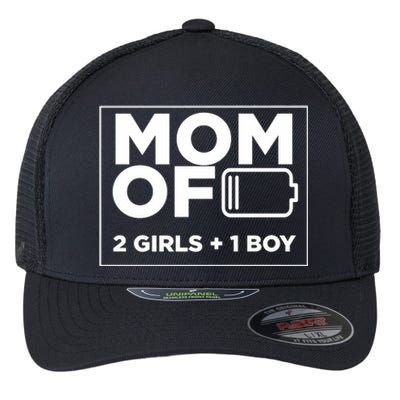 Mom of 2 Girl 1 Boy Mothers Day Gifts from Daughter Flexfit Unipanel Trucker Cap