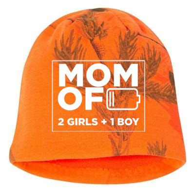 Mom of 2 Girl 1 Boy Mothers Day Gifts from Daughter Kati - Camo Knit Beanie