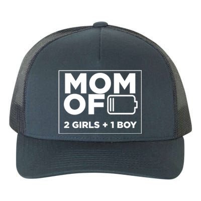 Mom of 2 Girl 1 Boy Mothers Day Gifts from Daughter Yupoong Adult 5-Panel Trucker Hat