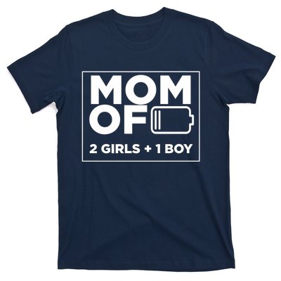 Mom of 2 Girl 1 Boy Mothers Day Gifts from Daughter T-Shirt