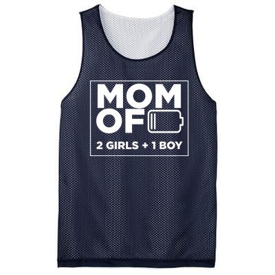 Mom of 2 Girl 1 Boy Mothers Day Gifts from Daughter Mesh Reversible Basketball Jersey Tank