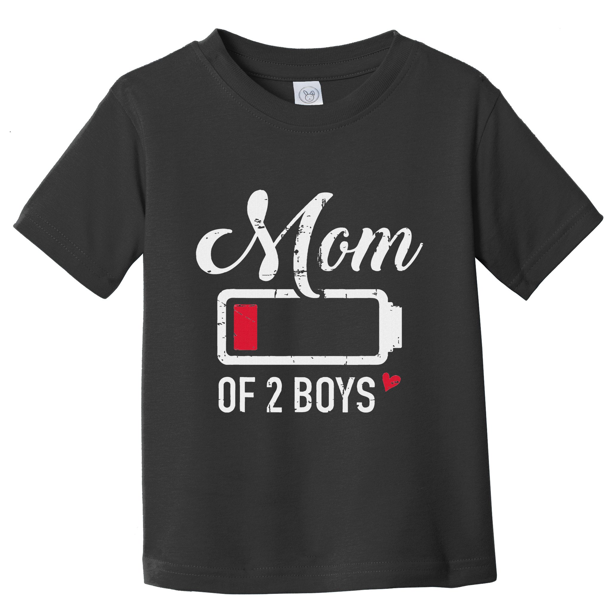 Mom Of 2 Low Battery Toddler T-Shirt