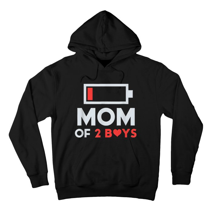 Mom of 2Boys from Son to mom for Mothers Day Birthday Hoodie