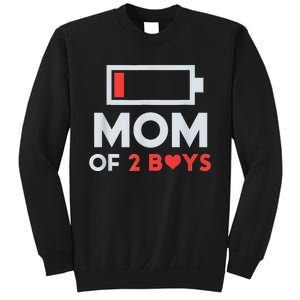 Mom of 2Boys from Son to mom for Mothers Day Birthday Sweatshirt