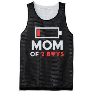 Mom of 2Boys from Son to mom for Mothers Day Birthday Mesh Reversible Basketball Jersey Tank