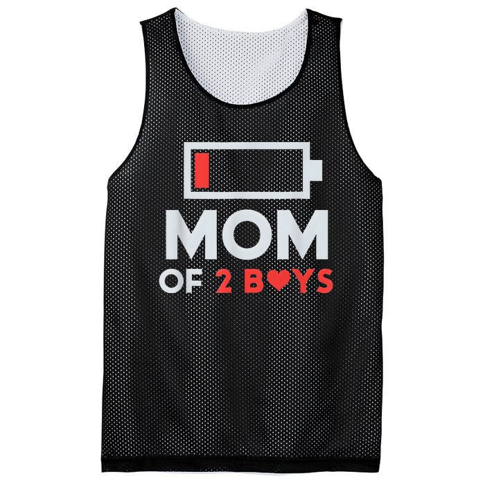 Mom of 2Boys from Son to mom for Mothers Day Birthday Mesh Reversible Basketball Jersey Tank