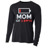 Mom of 2Boys from Son to mom for Mothers Day Birthday Cooling Performance Long Sleeve Crew