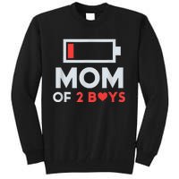 Mom of 2Boys from Son to mom for Mothers Day Birthday Tall Sweatshirt