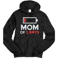 Mom of 2Boys from Son to mom for Mothers Day Birthday Tie Dye Hoodie