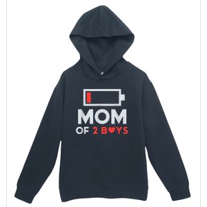 Mom of 2Boys from Son to mom for Mothers Day Birthday Urban Pullover Hoodie