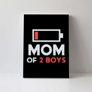 Mom of 2 Boys Shirt Gift from Son Mothers Day Birthday  Canvas