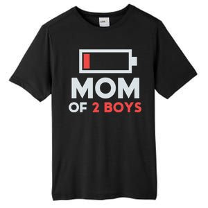 Mom of 2 Boys Shirt Gift from Son Mothers Day Birthday  Tall Fusion ChromaSoft Performance T-Shirt