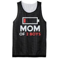 Mom of 2 Boys Shirt Gift from Son Mothers Day Birthday  Mesh Reversible Basketball Jersey Tank