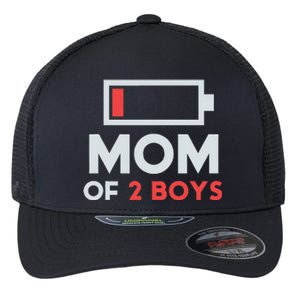 Mom Of 2 Gift From Son Mothers Day Birthday Flexfit Unipanel Trucker Cap