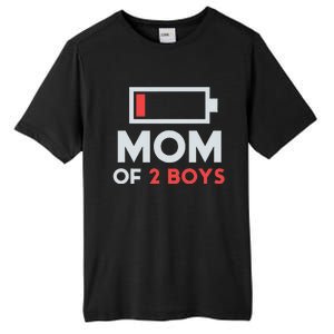 Mom Of 2 Gift From Son Mothers Day Birthday Tall Fusion ChromaSoft Performance T-Shirt