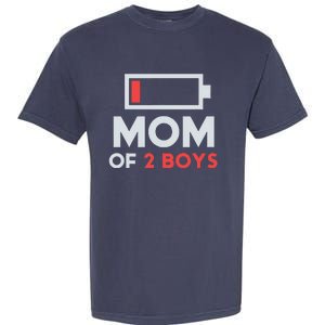 Mom Of 2 Gift From Son Mothers Day Birthday Garment-Dyed Heavyweight T-Shirt