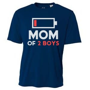 Mom Of 2 Gift From Son Mothers Day Birthday Cooling Performance Crew T-Shirt