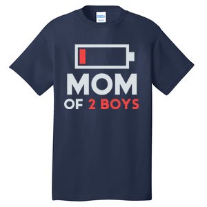 Mom Of 2 Gift From Son Mothers Day Birthday Tall T-Shirt