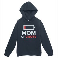 Mom Of 2 Gift From Son Mothers Day Birthday Urban Pullover Hoodie