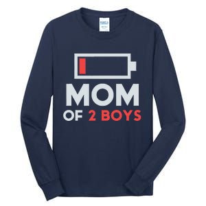 Mom Of 2 Gift From Son Mothers Day Birthday Tall Long Sleeve T-Shirt