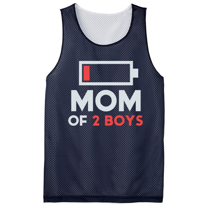 Mom Of 2 Gift From Son Mothers Day Birthday Mesh Reversible Basketball Jersey Tank