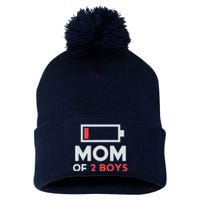 Mom Of 2 Gift From Son Mothers Day Birthday Pom Pom 12in Knit Beanie