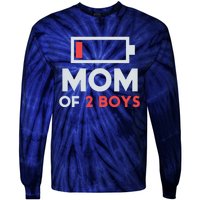 Mom Of 2 Gift From Son Mothers Day Birthday Tie-Dye Long Sleeve Shirt