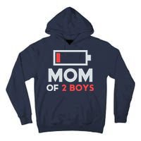 Mom Of 2 Gift From Son Mothers Day Birthday Tall Hoodie