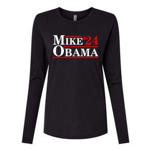 Mike Obama 2024 Mike Obama Womens Cotton Relaxed Long Sleeve T-Shirt