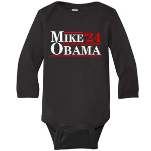 Mike Obama 2024 Mike Obama Baby Long Sleeve Bodysuit