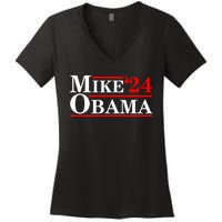 Mike Obama 2024 Mike Obama Women's V-Neck T-Shirt