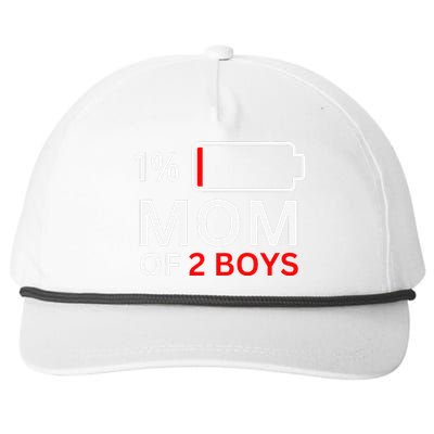 Mom Of 2 Funny Mothers Day Birthday Women Snapback Five-Panel Rope Hat