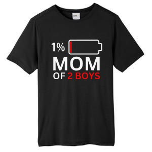 Mom Of 2 Funny Mothers Day Birthday Women Tall Fusion ChromaSoft Performance T-Shirt