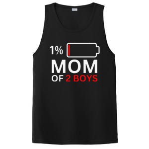 Mom Of 2 Funny Mothers Day Birthday Women PosiCharge Competitor Tank