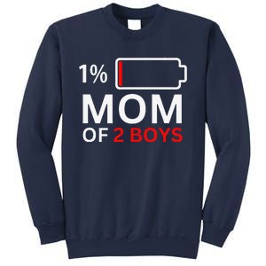 Mom Of 2 Funny Mothers Day Birthday Women Sweatshirt