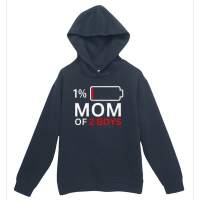 Mom Of 2 Funny Mothers Day Birthday Women Urban Pullover Hoodie