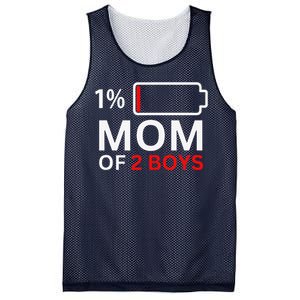 Mom Of 2 Funny Mothers Day Birthday Women Mesh Reversible Basketball Jersey Tank