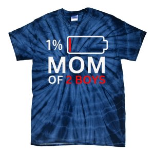 Mom Of 2 Funny Mothers Day Birthday Women Tie-Dye T-Shirt