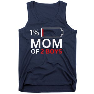 Mom Of 2 Funny Mothers Day Birthday Women Tank Top