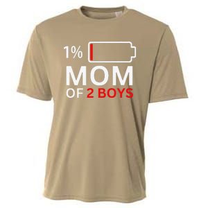 Mom Of 2 Funny Mothers Day Birthday Women Cooling Performance Crew T-Shirt