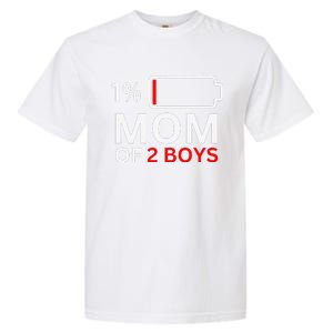 Mom Of 2 Funny Mothers Day Birthday Women Garment-Dyed Heavyweight T-Shirt