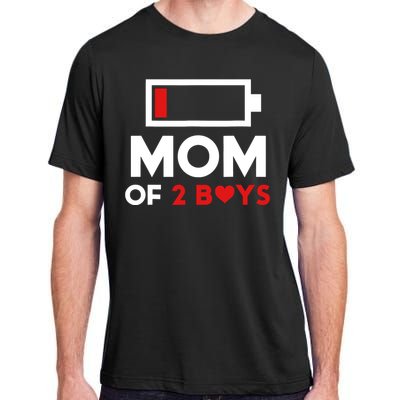 Mom Of 2 Boy From Son To Mom For Mothers Day Birthday Women Adult ChromaSoft Performance T-Shirt