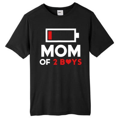 Mom Of 2 Boy From Son To Mom For Mothers Day Birthday Women Tall Fusion ChromaSoft Performance T-Shirt