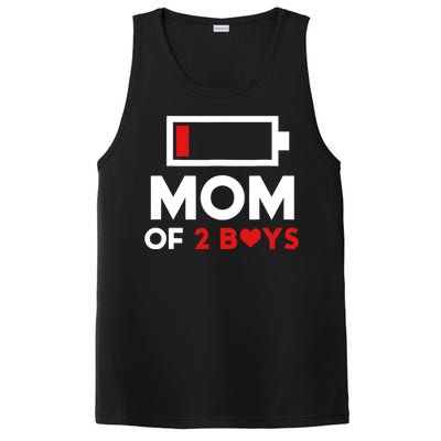 Mom Of 2 Boy From Son To Mom For Mothers Day Birthday Women PosiCharge Competitor Tank