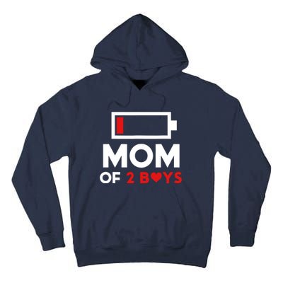 Mom Of 2 Boy From Son To Mom For Mothers Day Birthday Women Tall Hoodie