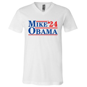 Mike Obama 2024 V-Neck T-Shirt