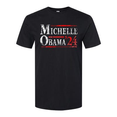 Michelle Obama 2024 President Election Softstyle CVC T-Shirt